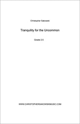 Tranquility for the Uncommon Concert Band sheet music cover